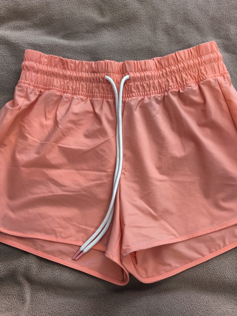 Women's Peach Eddie Bauer Drawstring Athletic Shorts Small